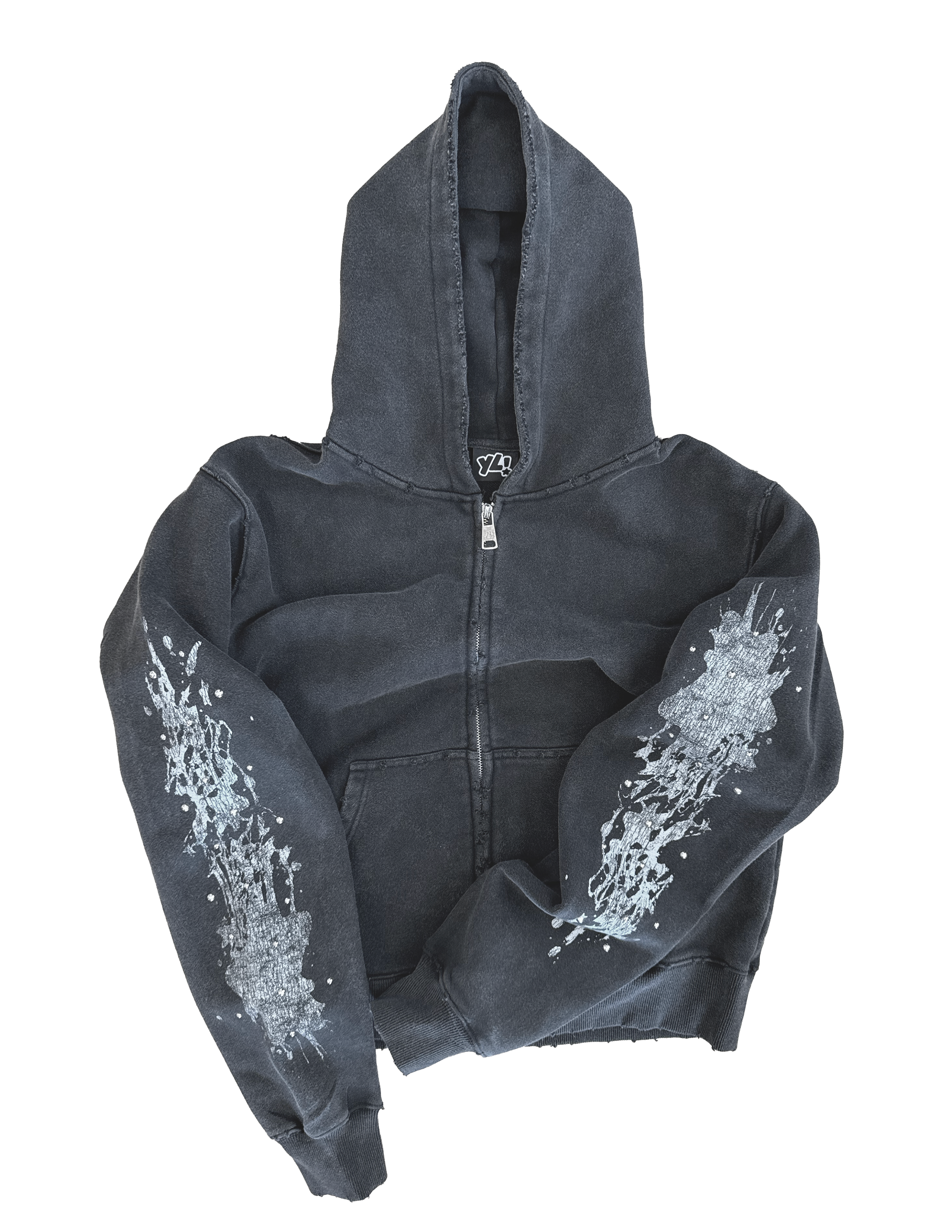 #thrashstar Zip Up - Black